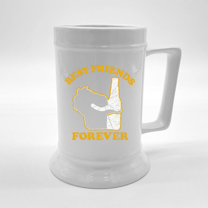 Wisconsin & Beer Best Friends Forever Front & Back Beer Stein