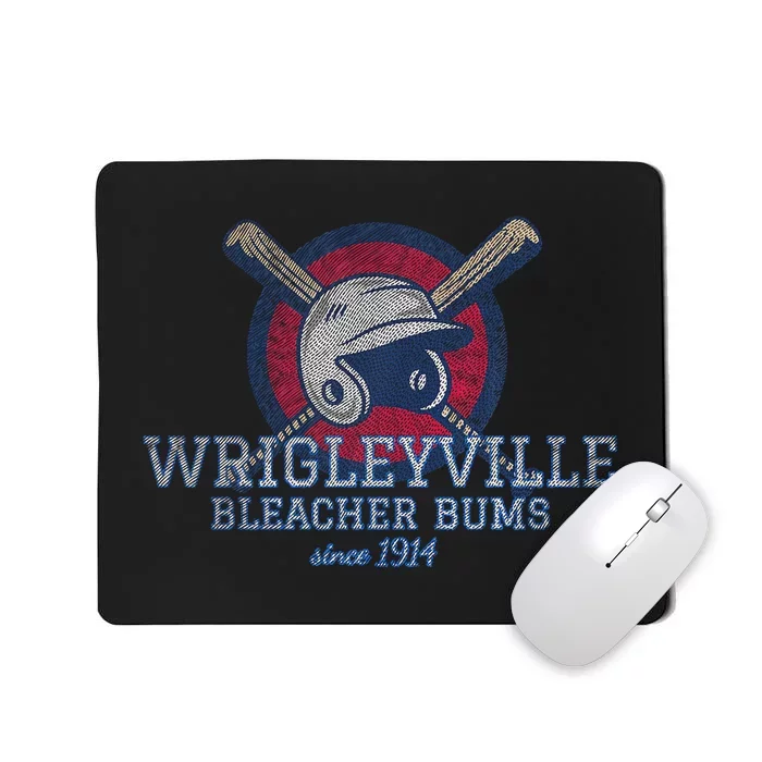 Wrigleyville Bleacher Bums Funny Baseball Mousepad