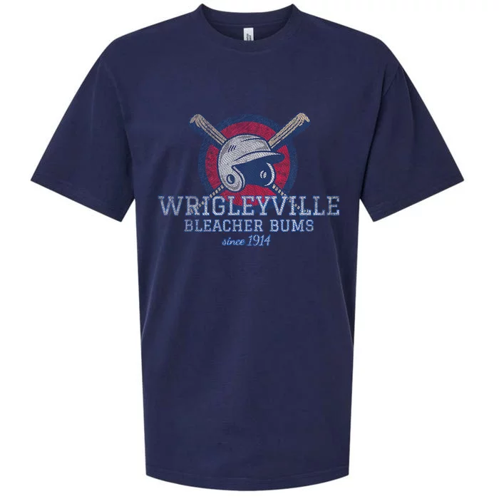 Wrigleyville Bleacher Bums Funny Baseball Sueded Cloud Jersey T-Shirt