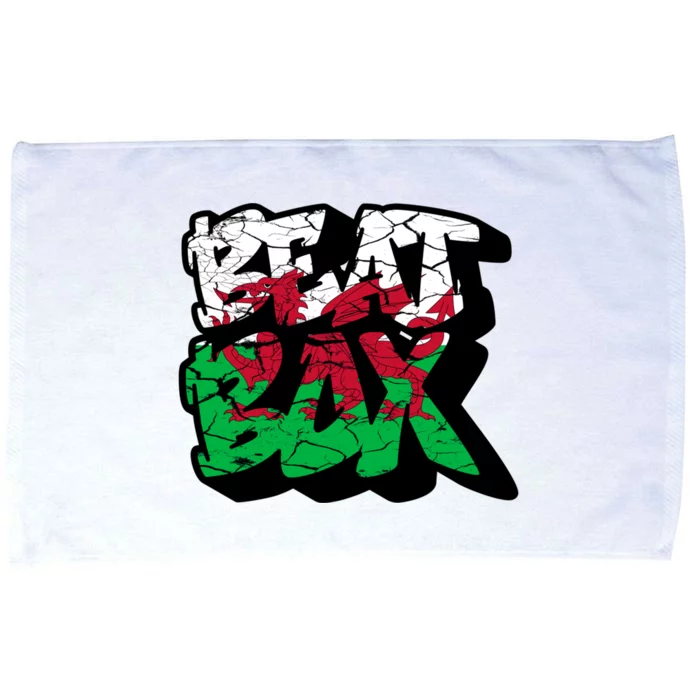 Wales Beat Box Welsh Beat Boxing Gift Microfiber Hand Towel