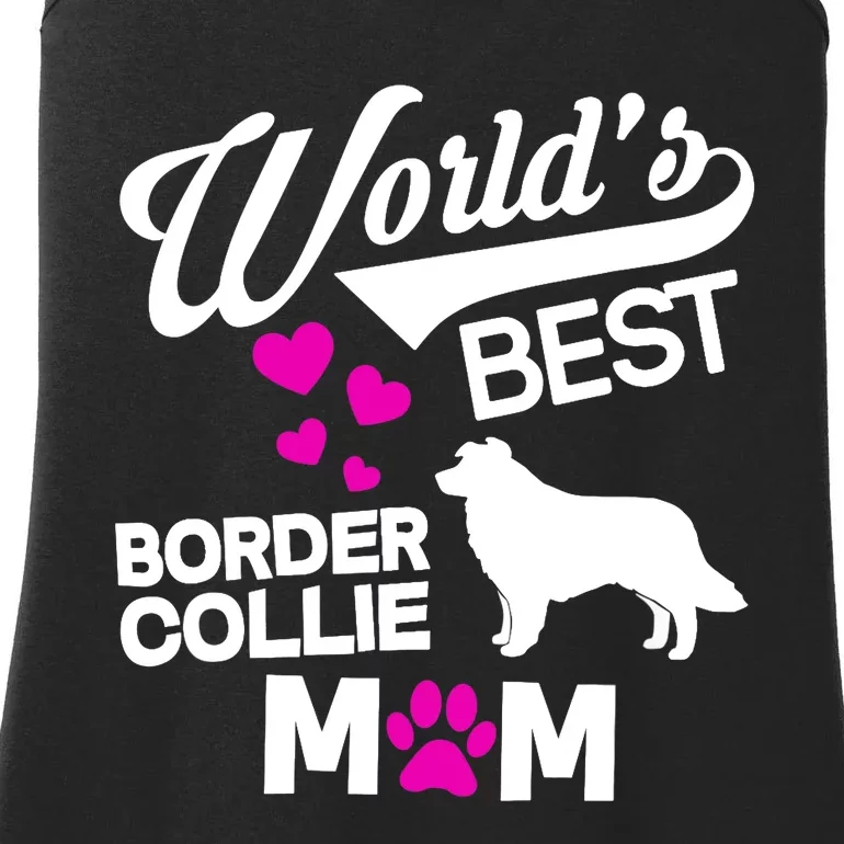 World's Best Border Collie Mom Ladies Essential Tank