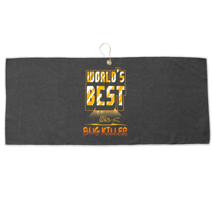 World's Best Bug Killer Pest Exterminator Large Microfiber Waffle Golf Towel