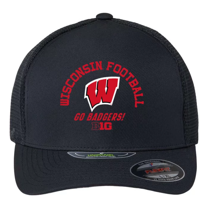 W.I.S.C.O.N.S.I.N Badgers Big 10 Football Flexfit Unipanel Trucker Cap