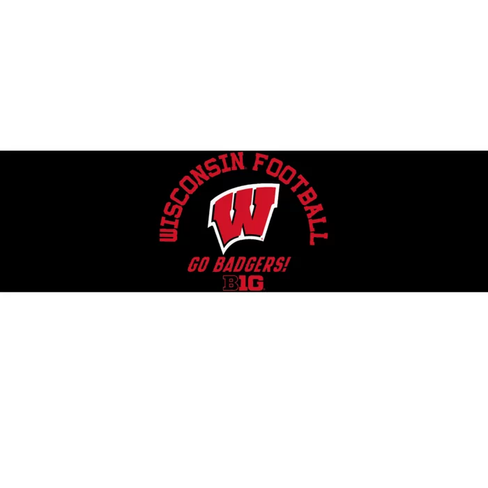 W.I.S.C.O.N.S.I.N Badgers Big 10 Football Bumper Sticker