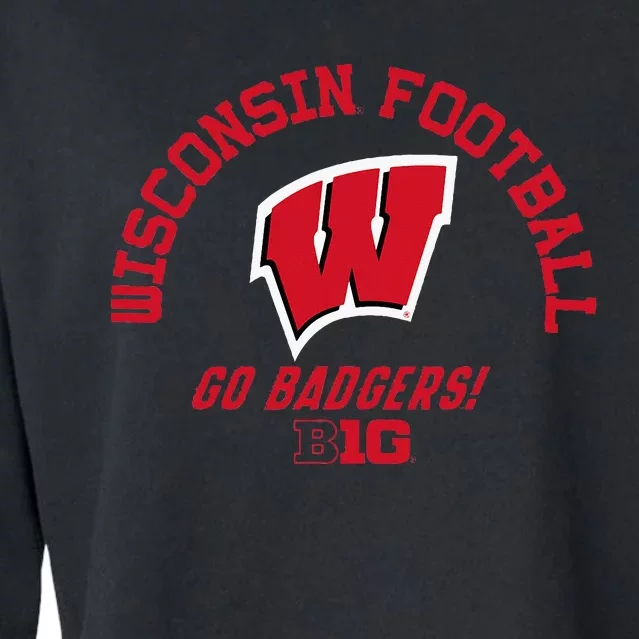 W.I.S.C.O.N.S.I.N Badgers Big 10 Football Cropped Pullover Crew