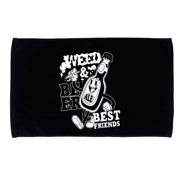 Weed & Beer Best Friends Microfiber Hand Towel