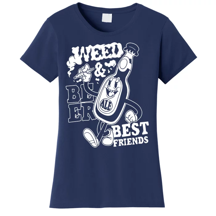 Weed & Beer Best Friends Women's T-Shirt