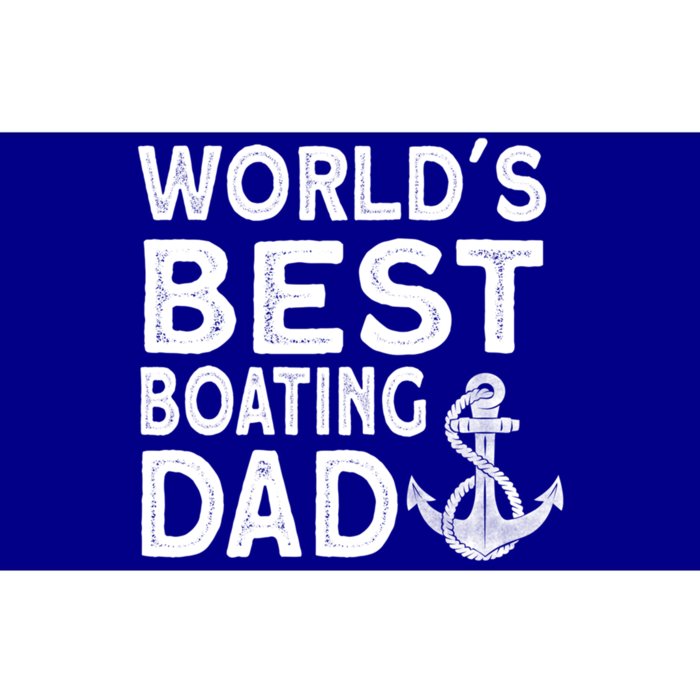 Worlds Best Boating Dad Gift Funny Captain Boating Gift Bumper Sticker