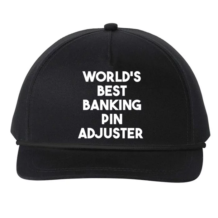 World's Best Banking Pin Adjuster Meaningful Gift Snapback Five-Panel Rope Hat