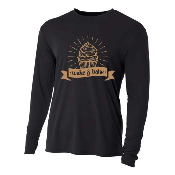 Wake & Bake Cupcake Baking Chef Cooling Performance Long Sleeve Crew