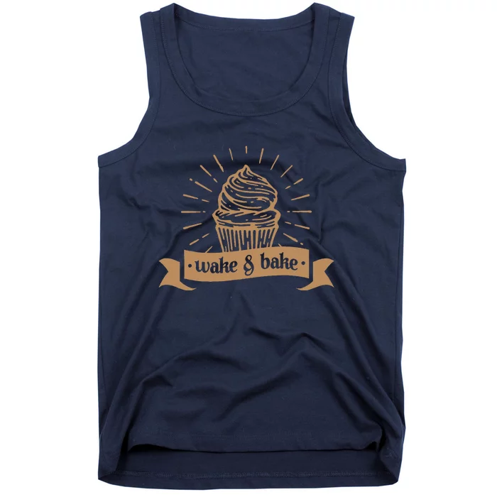 Wake & Bake Cupcake Baking Chef Tank Top