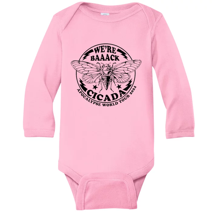 WeRe Back Cicada Apocalypse World Locust 2024 Baby Long Sleeve Bodysuit