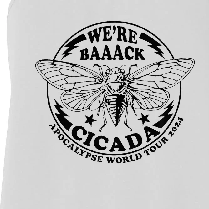 WeRe Back Cicada Apocalypse World Locust 2024 Women's Racerback Tank