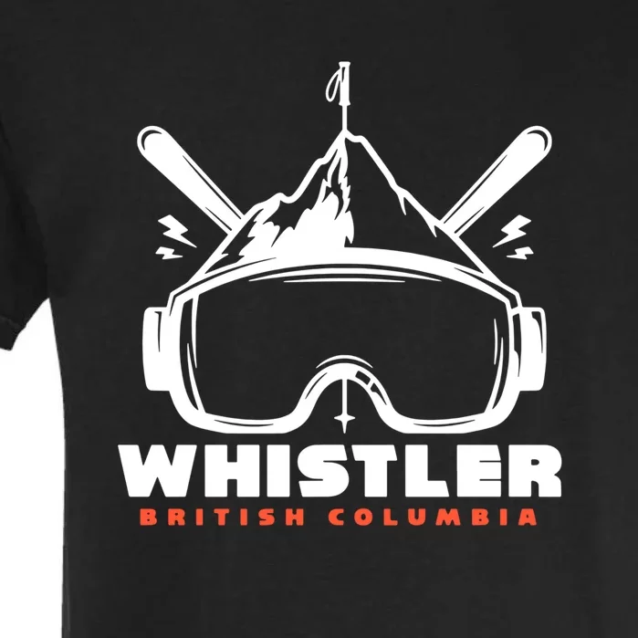 Whistler British Columbia Skiing Garment-Dyed Heavyweight T-Shirt