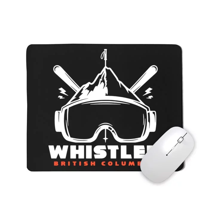 Whistler British Columbia Skiing Mousepad