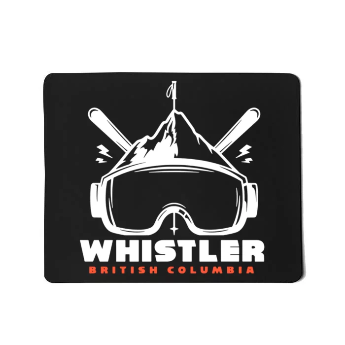 Whistler British Columbia Skiing Mousepad