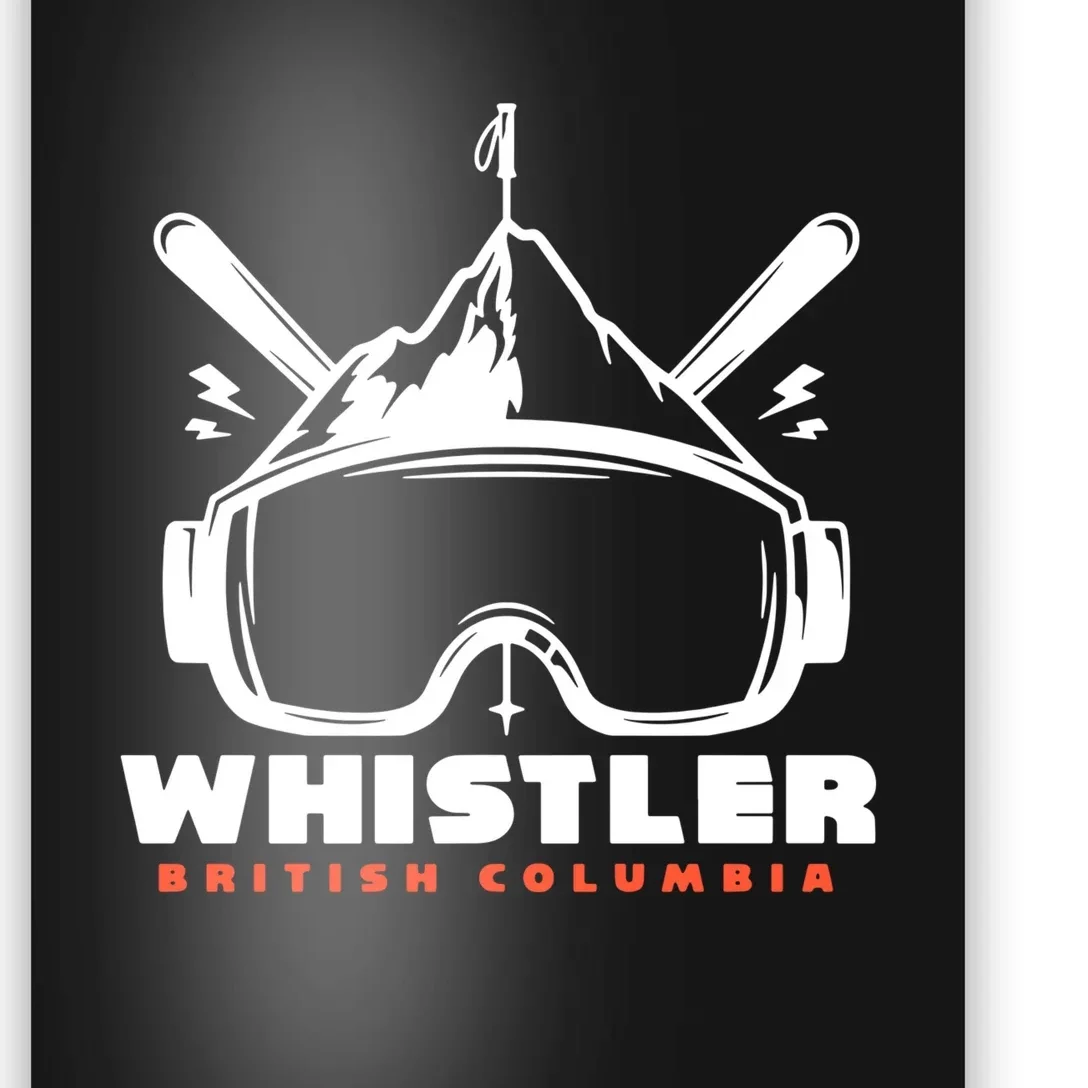 Whistler British Columbia Skiing Poster