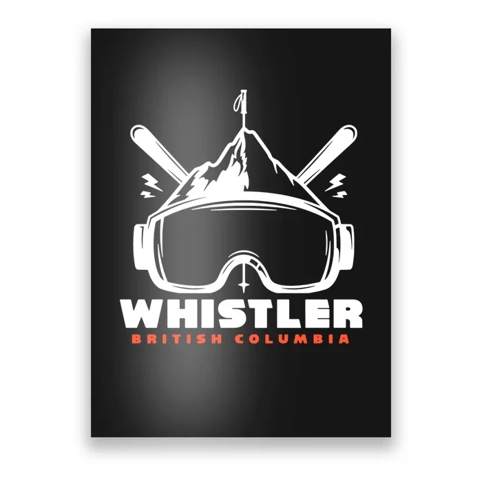 Whistler British Columbia Skiing Poster