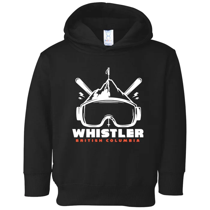 Whistler British Columbia Skiing Toddler Hoodie