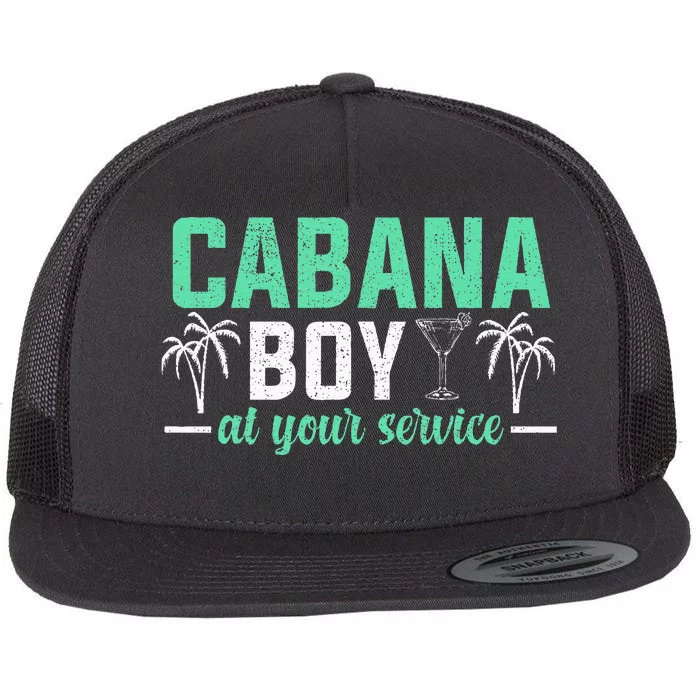 Worlds Best Cabana Boy Sexy Cabana Boy Funny Bartender Flat Bill Trucker Hat