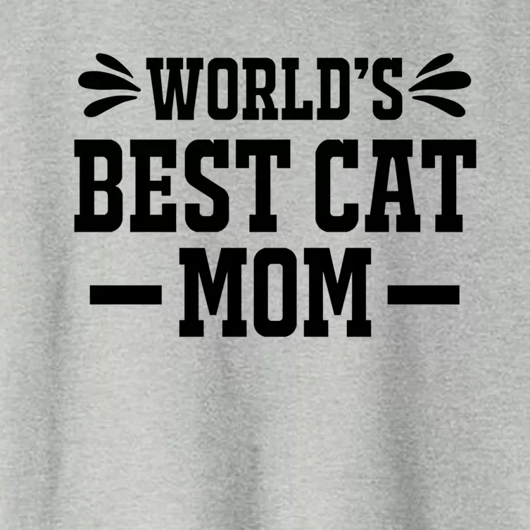 World's Best Cat Mom Funny Cat Mama Mother Mommy Cute Gift Women's Crop Top Tee