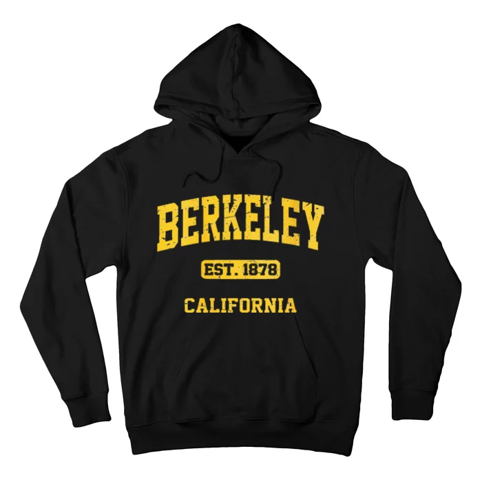 Womens Berkeley California CA Vintage State Athletic Style Hoodie