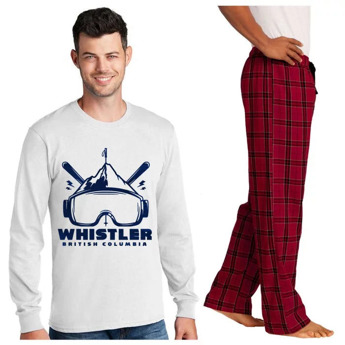 Whistler British Columbia Skiing Long Sleeve Pajama Set