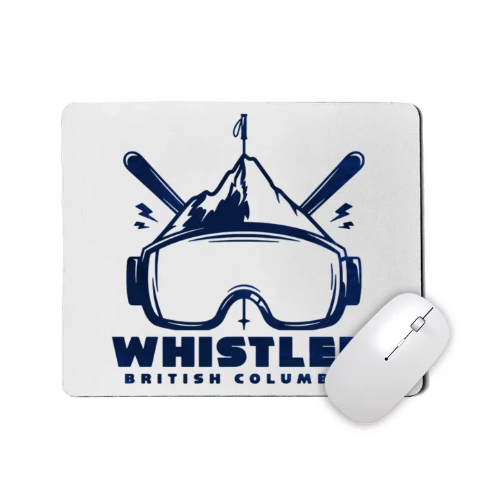 Whistler British Columbia Skiing Mousepad