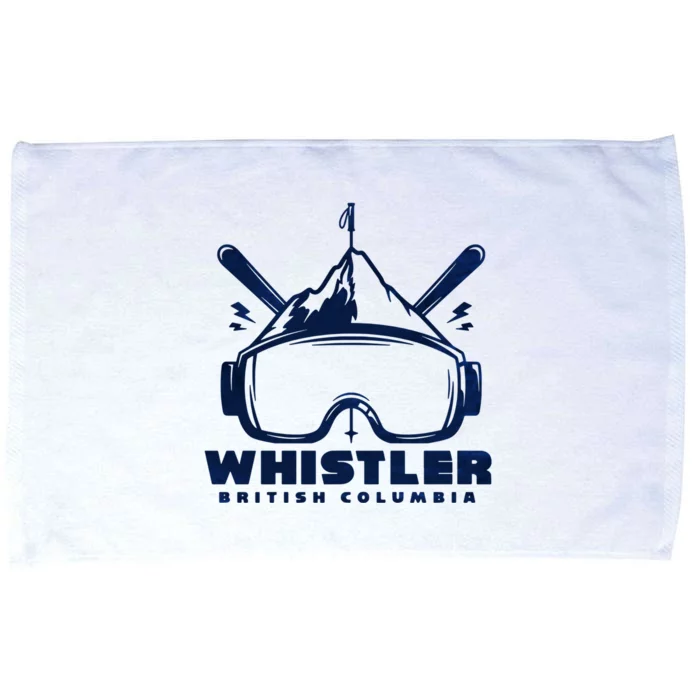 Whistler British Columbia Skiing Microfiber Hand Towel