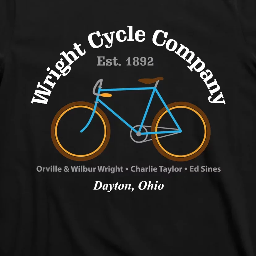 Wright Brothers Cycle Bicycle Company First Airplane T-Shirt