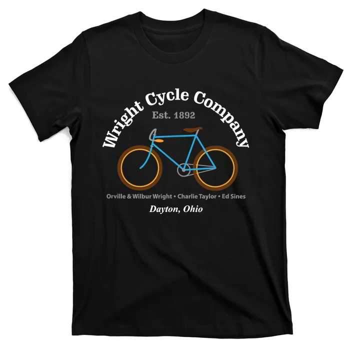 Wright Brothers Cycle Bicycle Company First Airplane T-Shirt