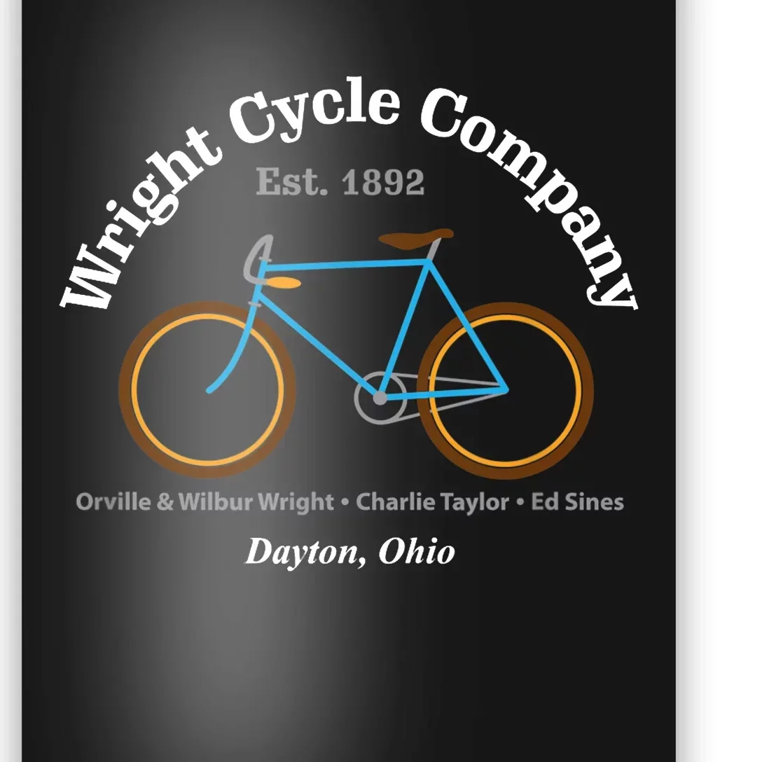 Wright Brothers Cycle Bicycle Company First Airplane Poster