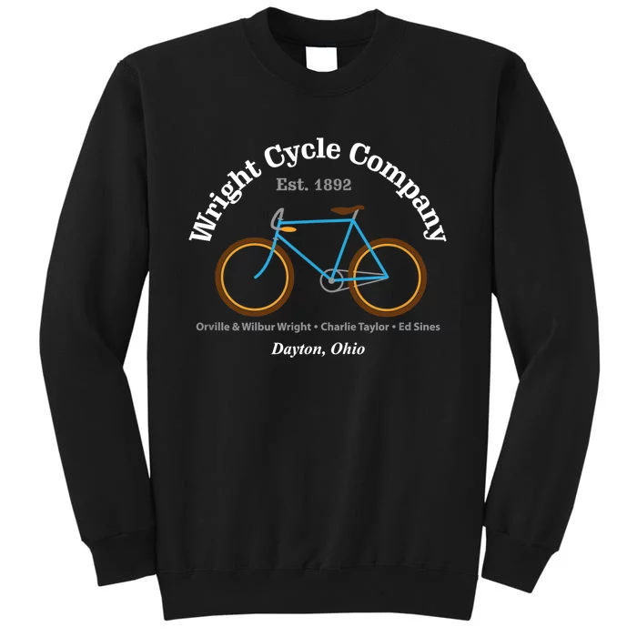 Wright Brothers Cycle Bicycle Company First Airplane Tall Sweatshirt