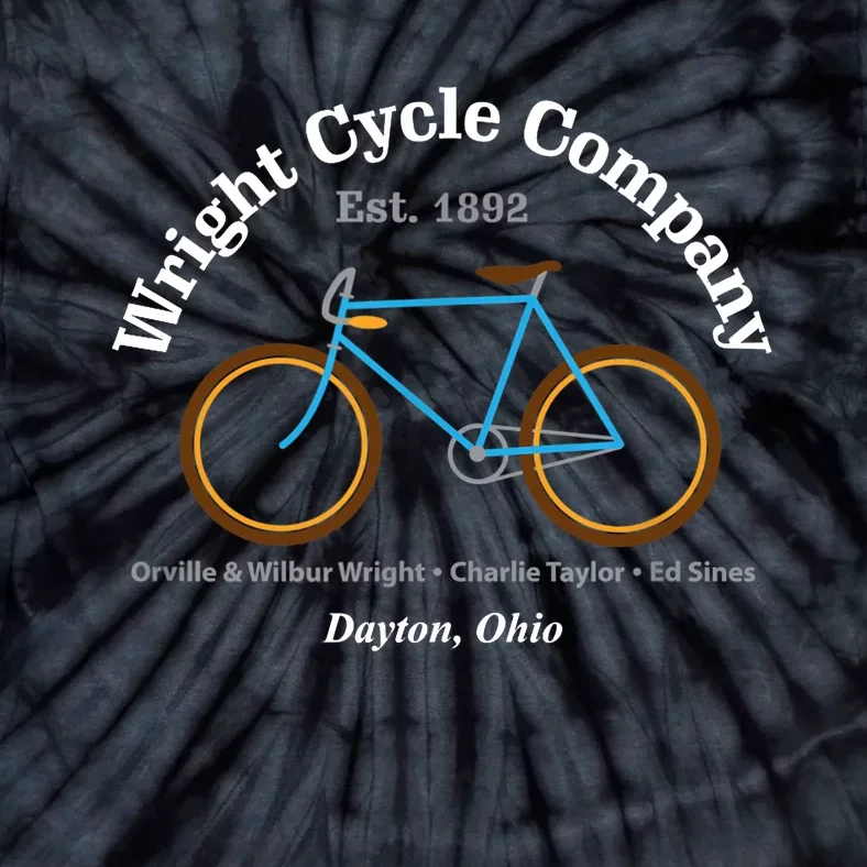 Wright Brothers Cycle Bicycle Company First Airplane Tie-Dye T-Shirt