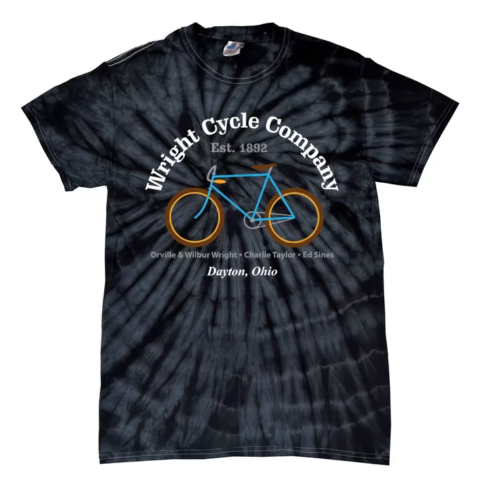 Wright Brothers Cycle Bicycle Company First Airplane Tie-Dye T-Shirt