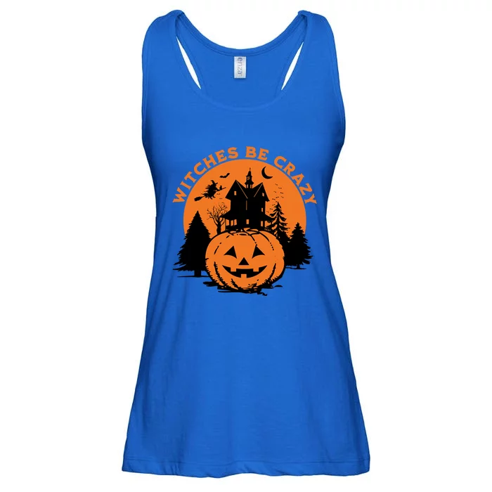 Witches Be Crazy Spooky Funny Halloween Cool Gift Ladies Essential Flowy Tank