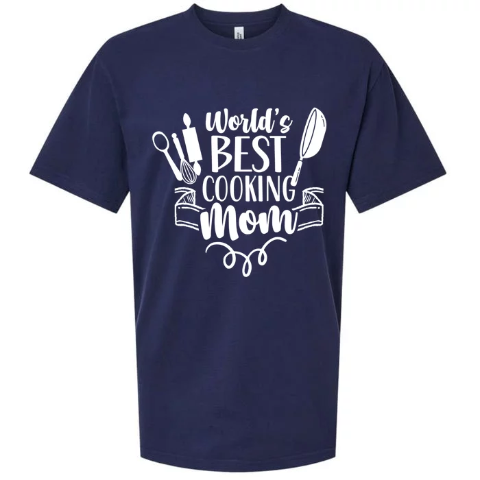 World's Best Cooking Mom Mother Cook Cooks Mommy Mama Gift Sueded Cloud Jersey T-Shirt