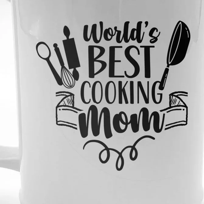 World's Best Cooking Mom Mother Cook Cooks Mommy Mama Gift Front & Back Beer Stein