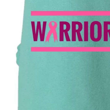 Warrior Breast Cancer Ribbon Doggie 3-End Fleece Hoodie