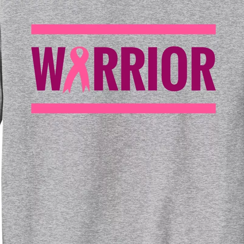 Warrior Breast Cancer Ribbon Tall Sweatshirt