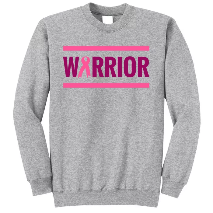 Warrior Breast Cancer Ribbon Tall Sweatshirt