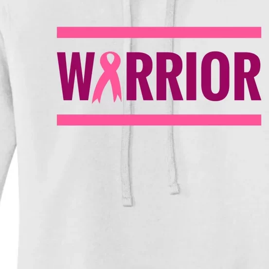 Warrior Breast Cancer Ribbon Women's Pullover Hoodie