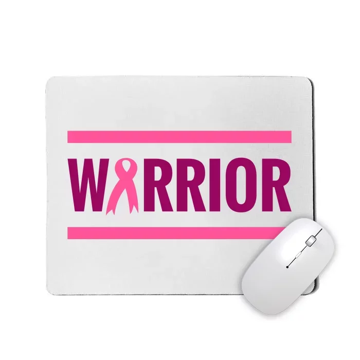 Warrior Breast Cancer Ribbon Mousepad