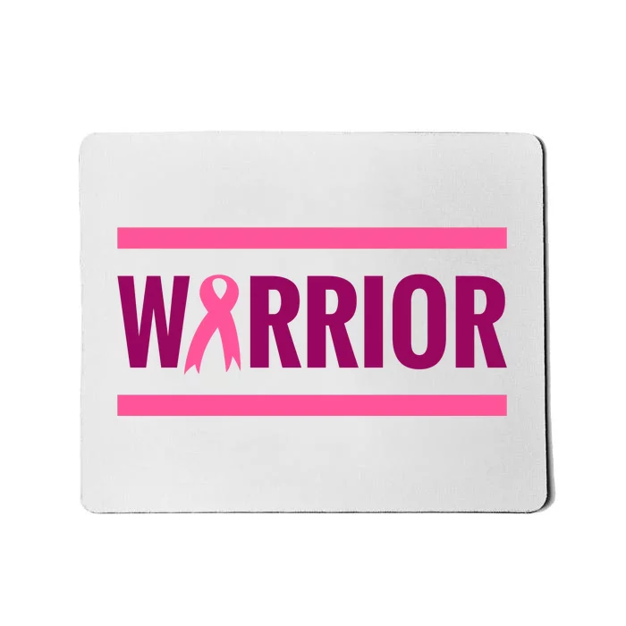 Warrior Breast Cancer Ribbon Mousepad