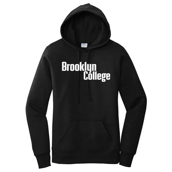 Womens Brooklyn College Bulldogs Stacked Women's Pullover Hoodie