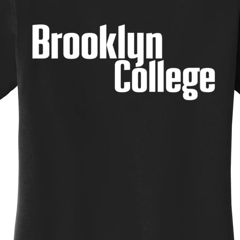 Womens Brooklyn College Bulldogs Stacked Women's T-Shirt