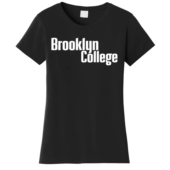 Womens Brooklyn College Bulldogs Stacked Women's T-Shirt