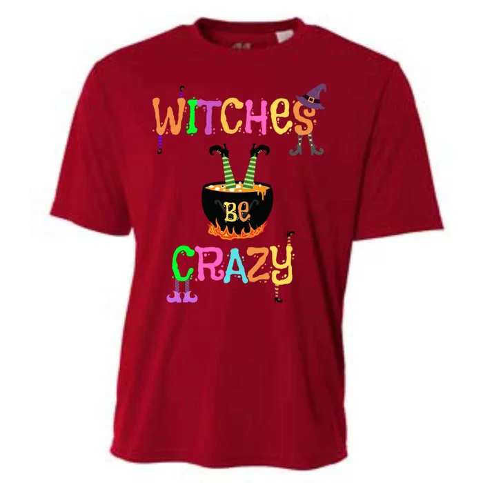 Witches Be Crazy Halloween Costume Funny Graphic Retro Cute Gift Cooling Performance Crew T-Shirt