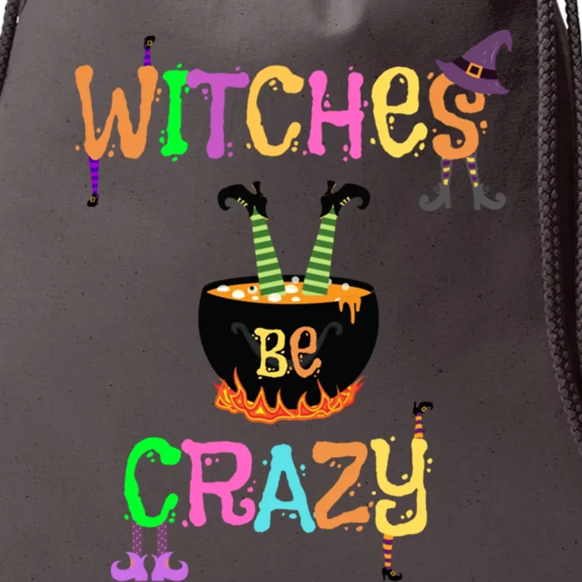 Witches Be Crazy Halloween Costume Funny Graphic Retro Cute Gift Drawstring Bag