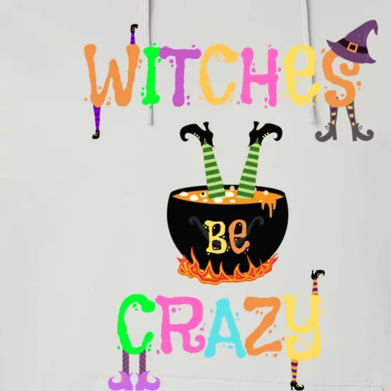 Witches Be Crazy Halloween Costume Funny Graphic Retro Cute Gift Performance Fleece Hoodie